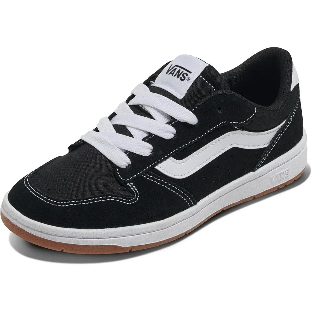 Vans Ryland LS Black/White Suede Canvas Men's Sneakers Size 12
